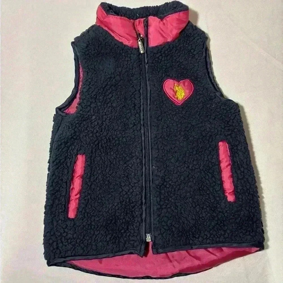 Girls size 24 months US Polo Assoc fleece vest, #F235 - Picture 1 of 6